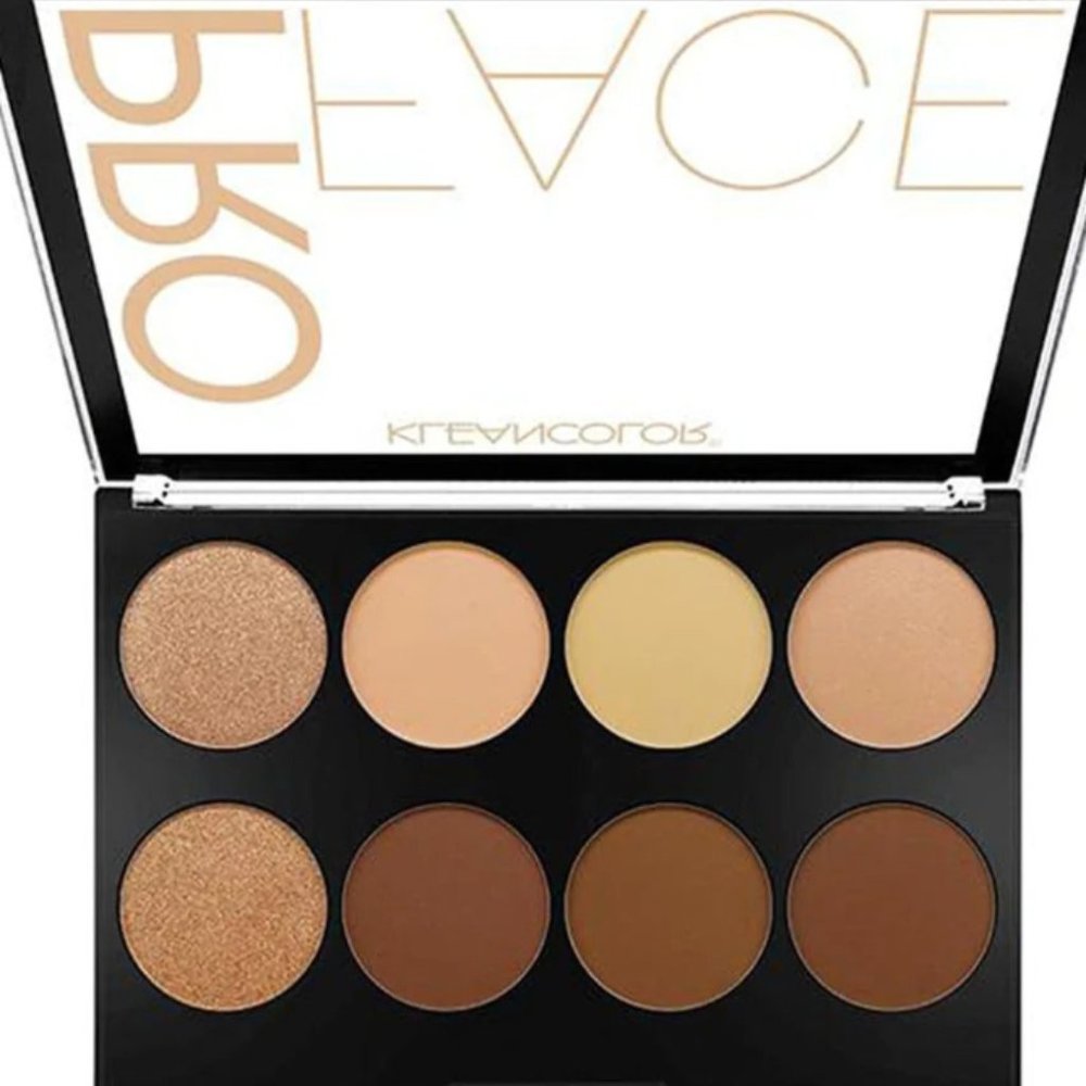 Kleancolor Pro Face Highlight & Contour Palette